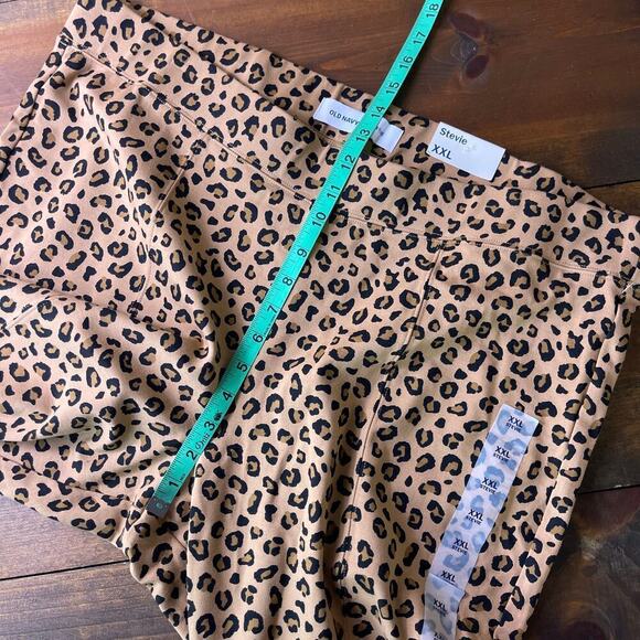 Old Navy Stevie Leopard Print Ponte Knit High Rise Pull On Pants Size XXL NEW - Picture 9 of 10